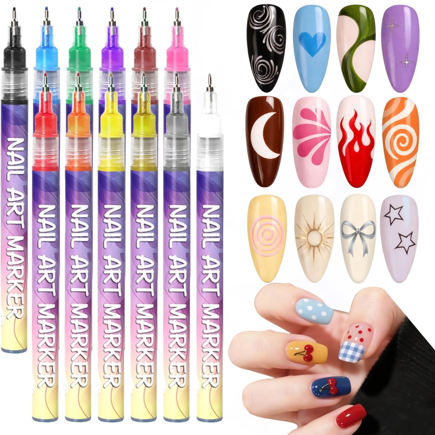 Correction Pen Fine - Набор из 12 цветных 3D-ручек для