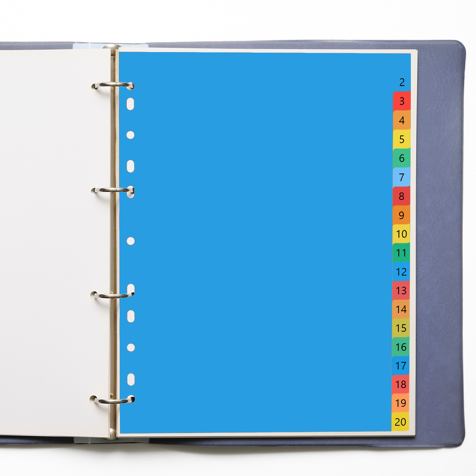 Tab Divider A4 - Цветные пластиковые разделители-вкладки формата А4 для