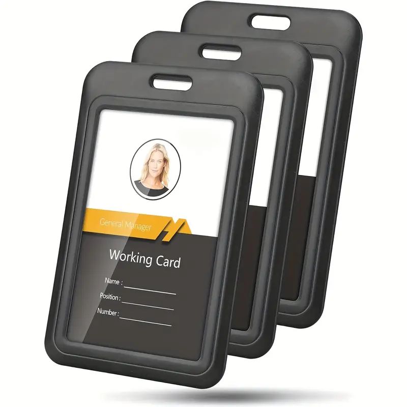 Index Card Holder - Сверхмощный раздвижной держатель для удостоверений личности,