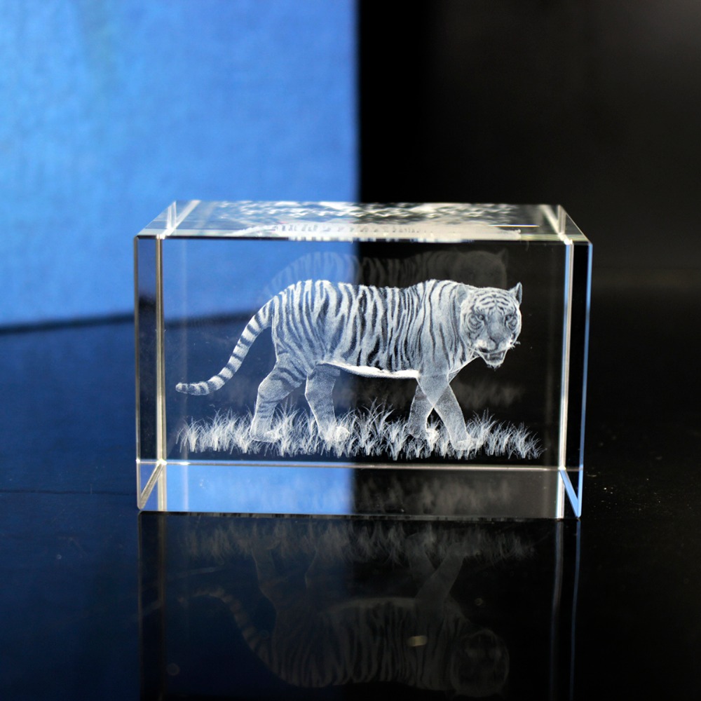 K9 Кристалл Тигр Модель Статуя – обзор и цена Paper Weight Crystal