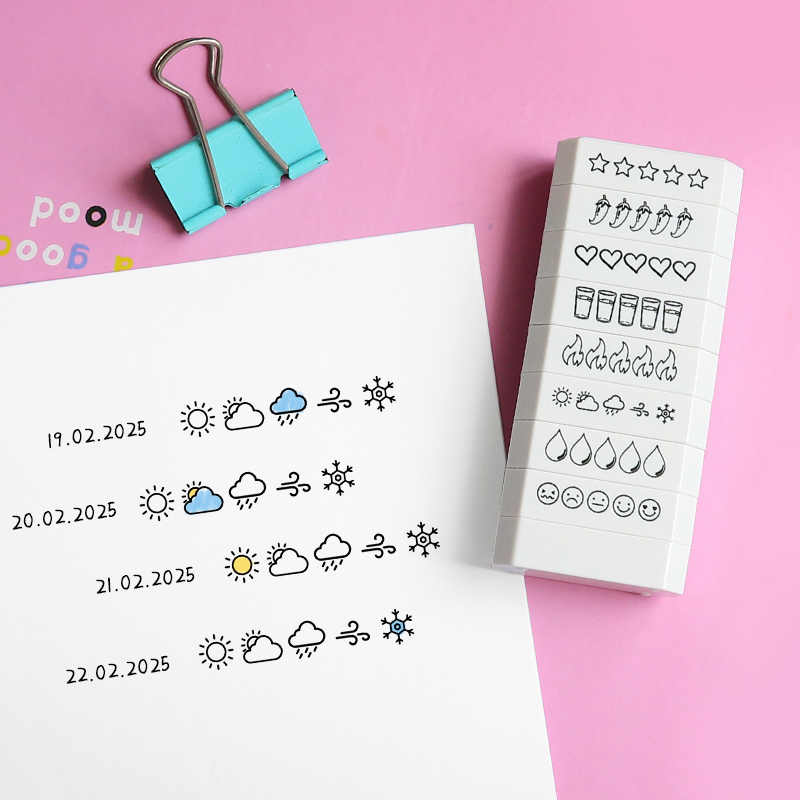 8-слойный штамп для оценки: 5  – обзор и цена Rubber Date Stamp
