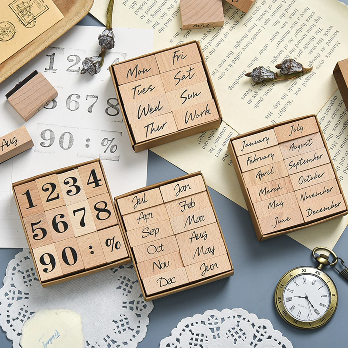 Деревянный резиновый штамп с д – обзор и цена Rubber Date Stamp
