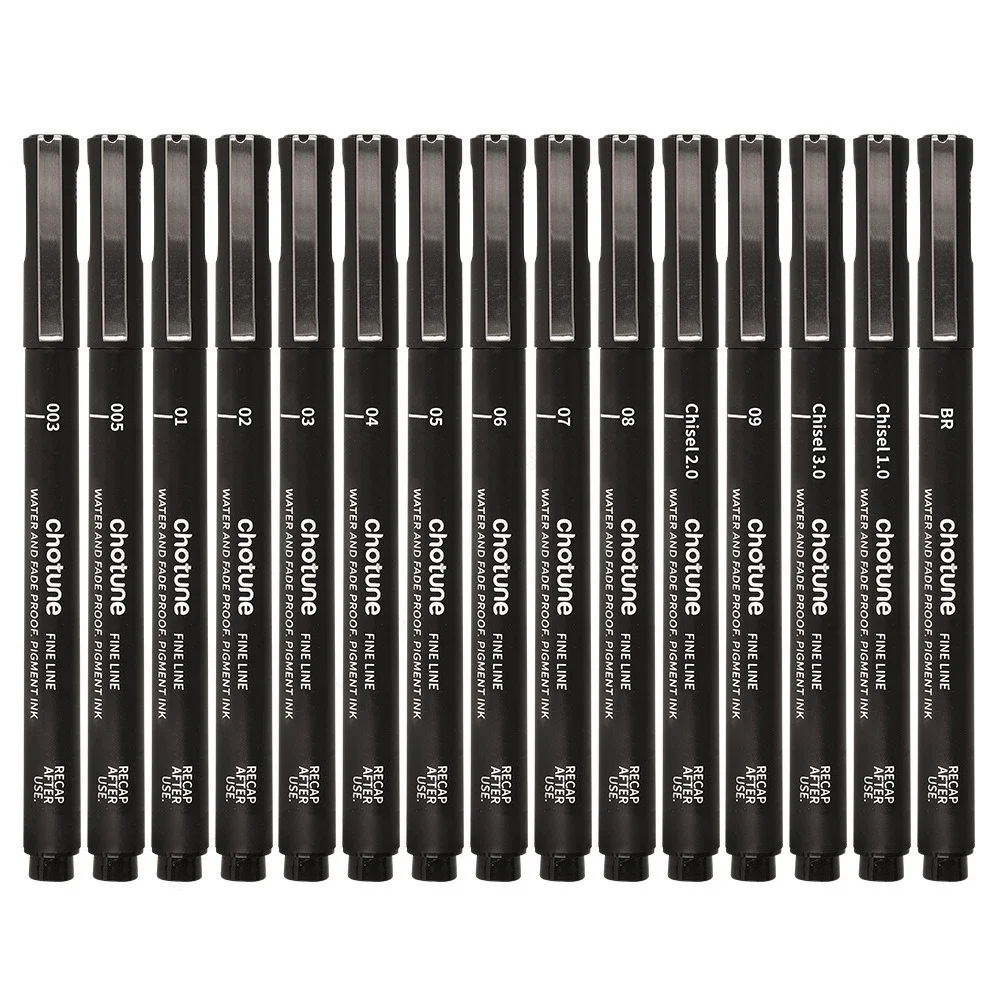 Черные микроручки, 15 размеров – обзор и цена Correction Pen Fine